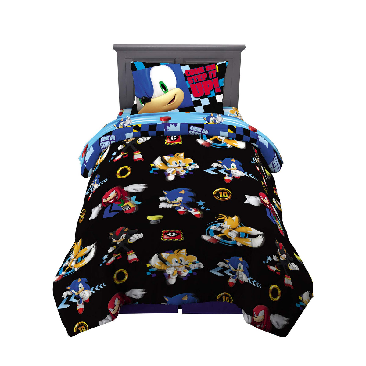 Franco Gabby's Dollhouse Kids Bedding Super Soft Microfiber Comforter and Sheet Set, 4 Piece Twin Size, (Officially Licensed Product)