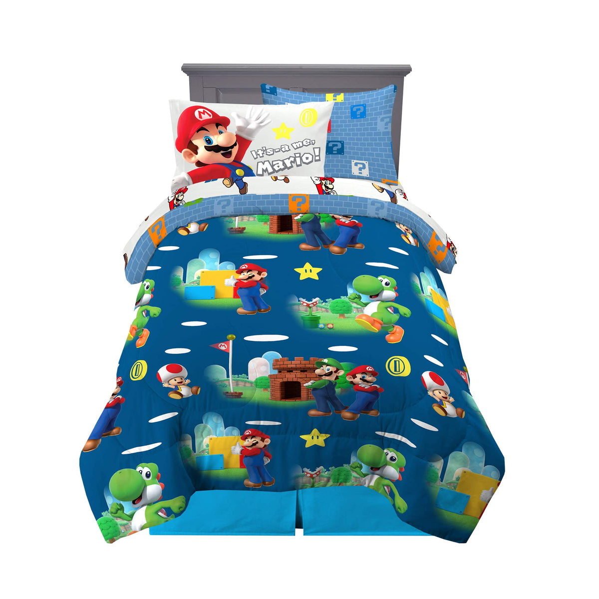 Peppa Pig Kids Bedding Super Soft & Cozy Reversible Microfiber Comforter and Sheet Set with Sham, 5 Piece Twin Size, (Officially Licensed Product) By Franco