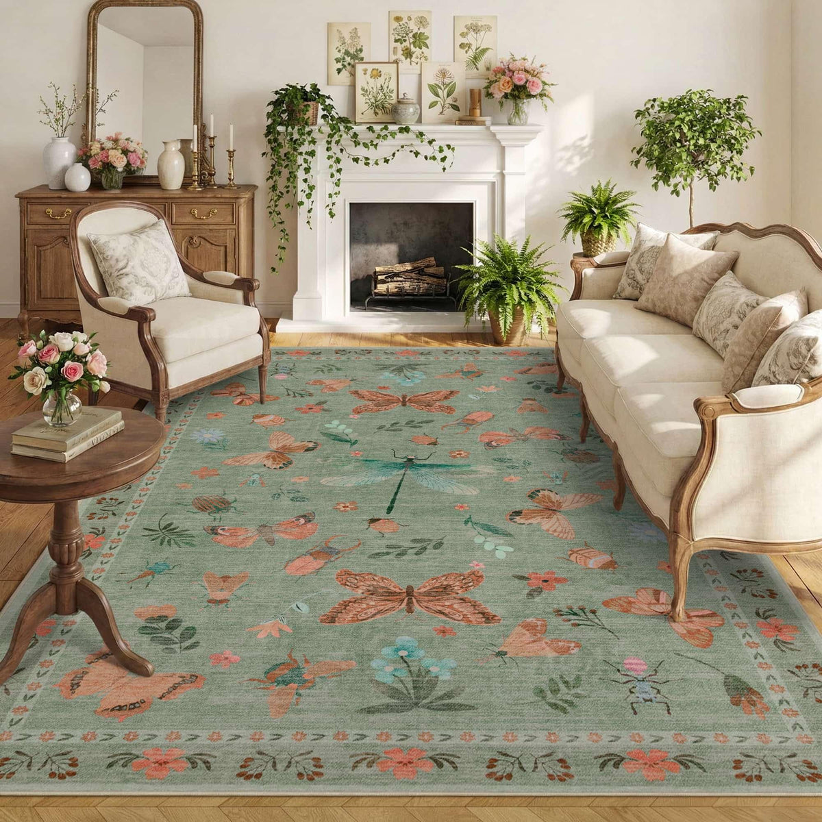 Rugxara Grey 5x7 Area Rugs for Bedroom & Living Room