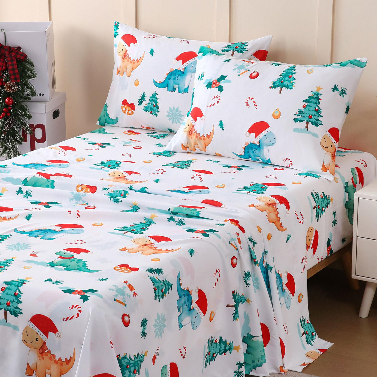 JSD Pink Unicorn Rainbow Kids Full Sheet Set for Girls 4 Piece