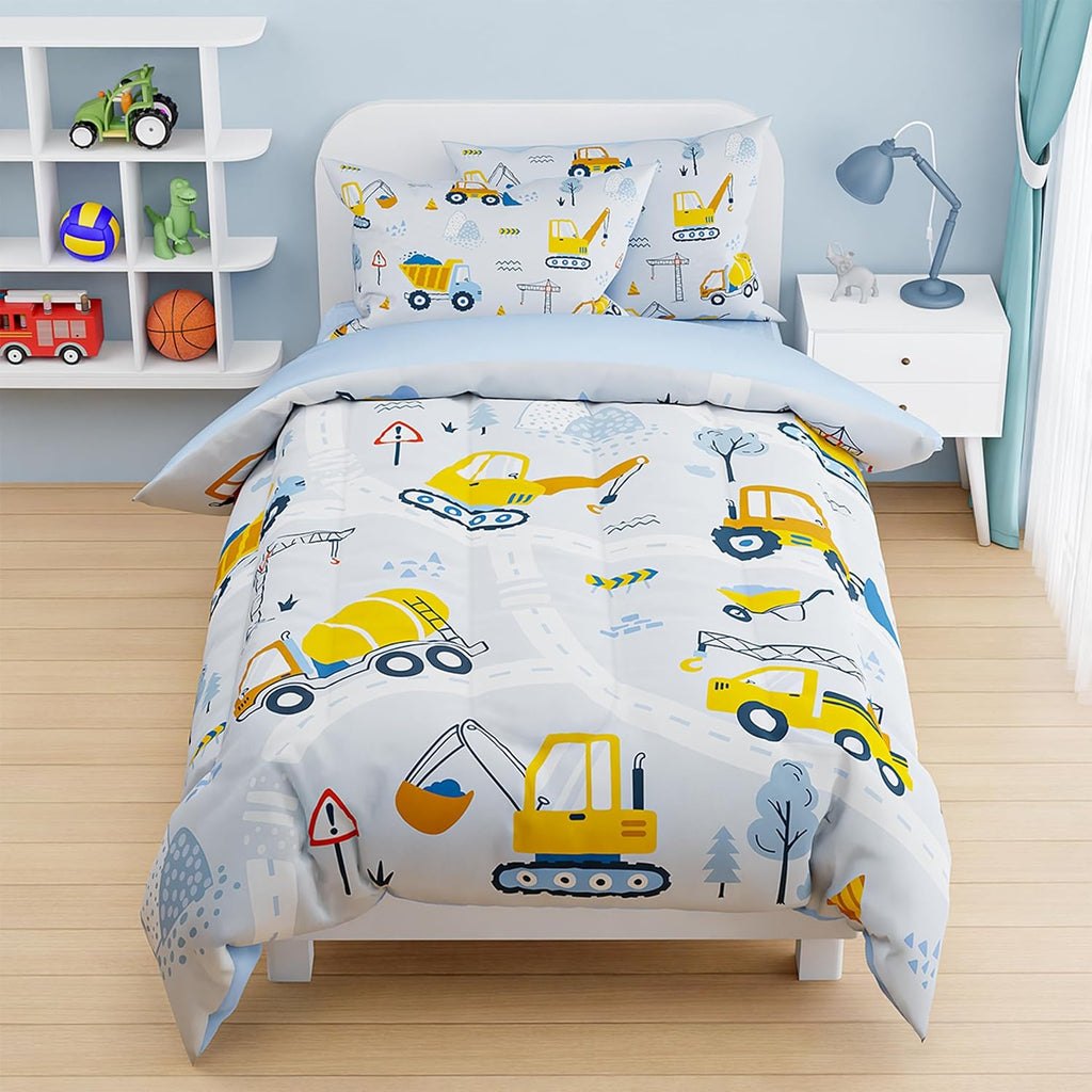 SANDJEST Dinosaur Duvet Cover Sets Full Size for Kids Boys, Incude 1 Polyester Comforter Cover 80x90 Inches and 2 Pillowcases 20x26 Inches, Comforter Not Included, Gift for Christmas Birthday