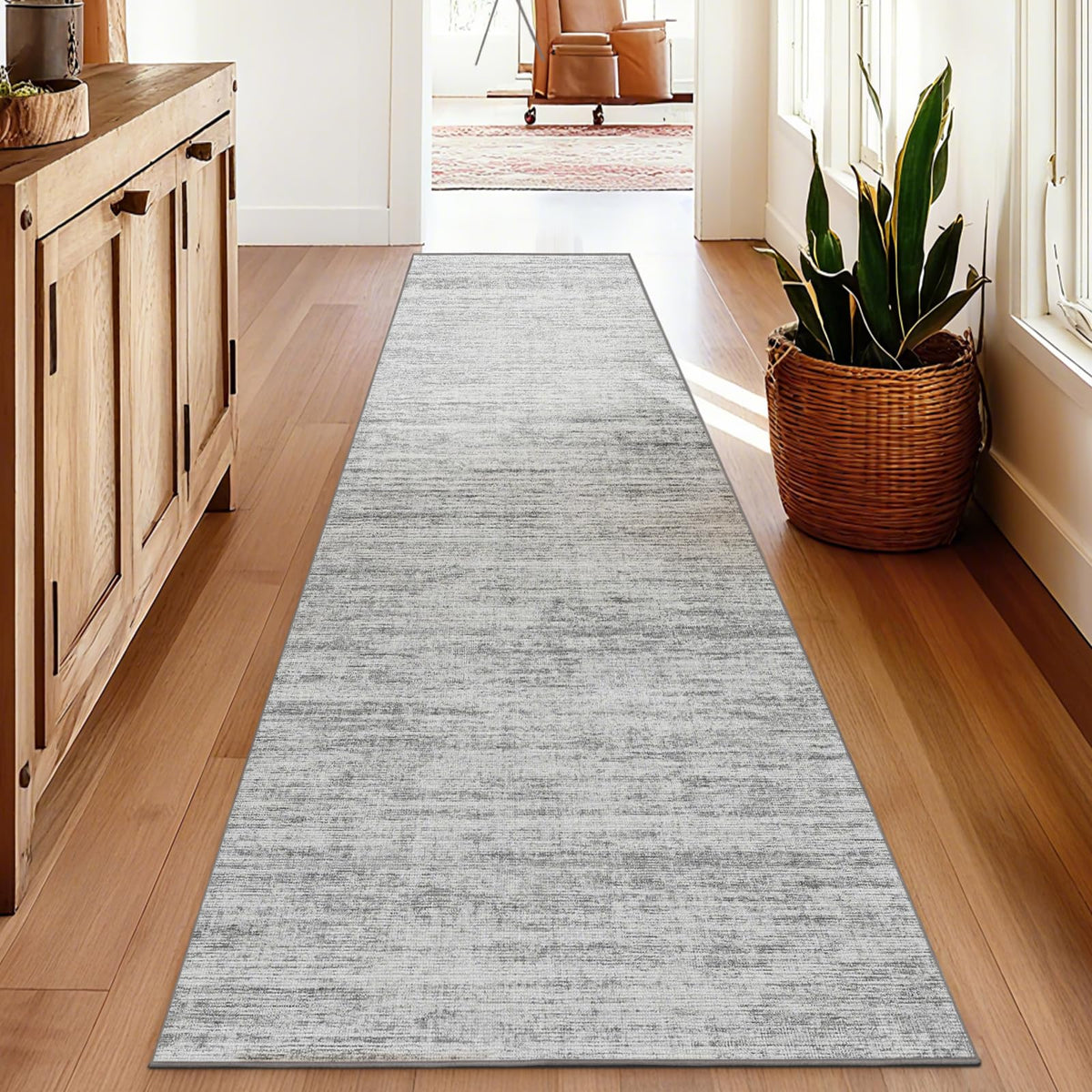 5x7 Area Rugs - Ultra-Thin Washble Rugs,Non-Slip Low Pile Abstract Print Rugs for Living Room,Home Office Decor,Stain Resistant Machine Washable Area Rug