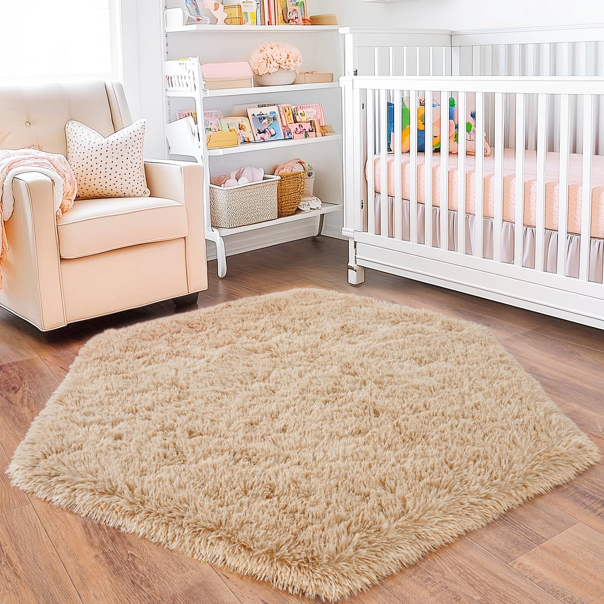 Black Rug for Bedroom, Soft Shaggy Modern Shag 4x6 Area Rugs for Living Room, Upgrade Non-Slip Plush Fluffy Carpet for Kids Boys Girls Room Dorm Home Decor Aesthetic