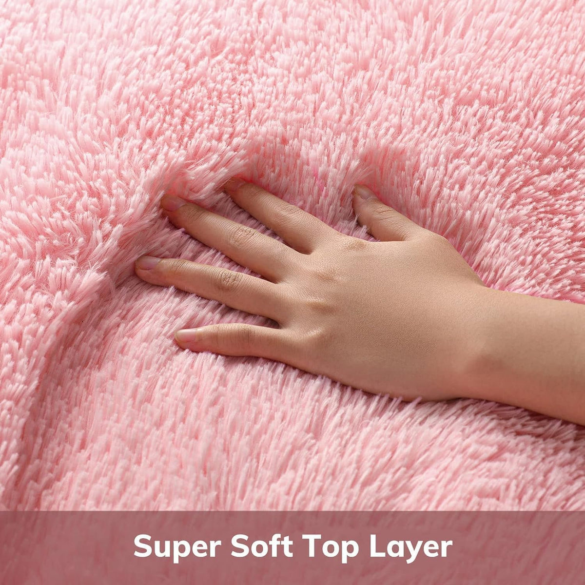 Ophanie Area Rugs for Bedroom, Christmas Upgrade Non-Slip Ivory Fluffy Soft Shag Living Room Carpet, Indoor Floor 4x6 Fuzzy Shaggy Plush Nursery Rug for Kids Dorm Decor with Over 99 pcs Pile fibers