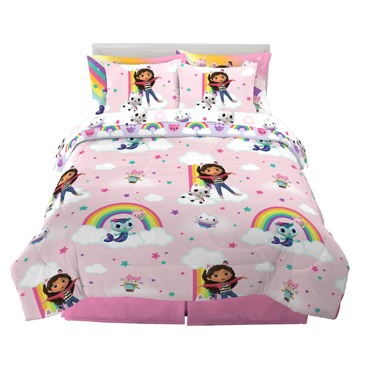 Peppa Pig Kids Bedding Super Soft & Cozy Reversible Microfiber Comforter and Sheet Set with Sham, 5 Piece Twin Size, (Officially Licensed Product) By Franco