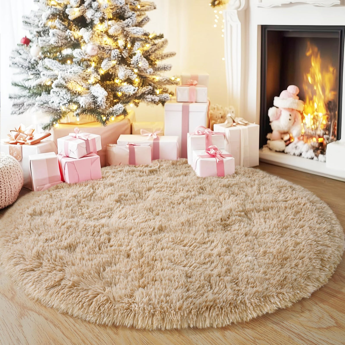 Black Rug for Bedroom, Soft Shaggy Modern Shag 4x6 Area Rugs for Living Room, Upgrade Non-Slip Plush Fluffy Carpet for Kids Boys Girls Room Dorm Home Decor Aesthetic