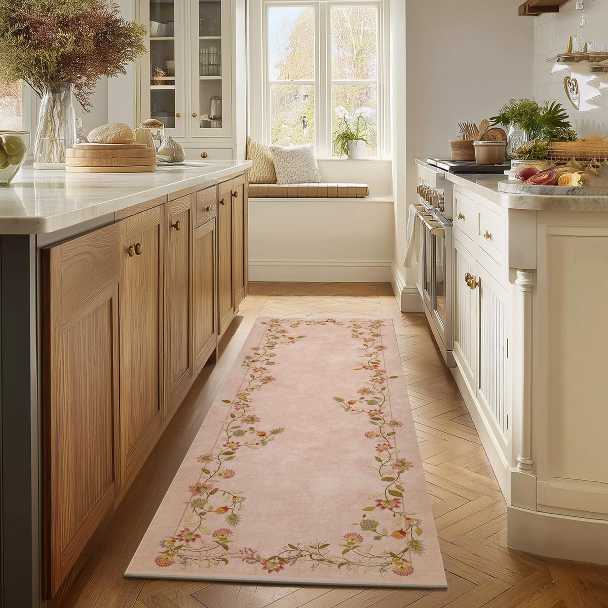 5x7 Area Rug for Living Room: Washable Bedroom Rug Non Slip Low Pile Carpet
