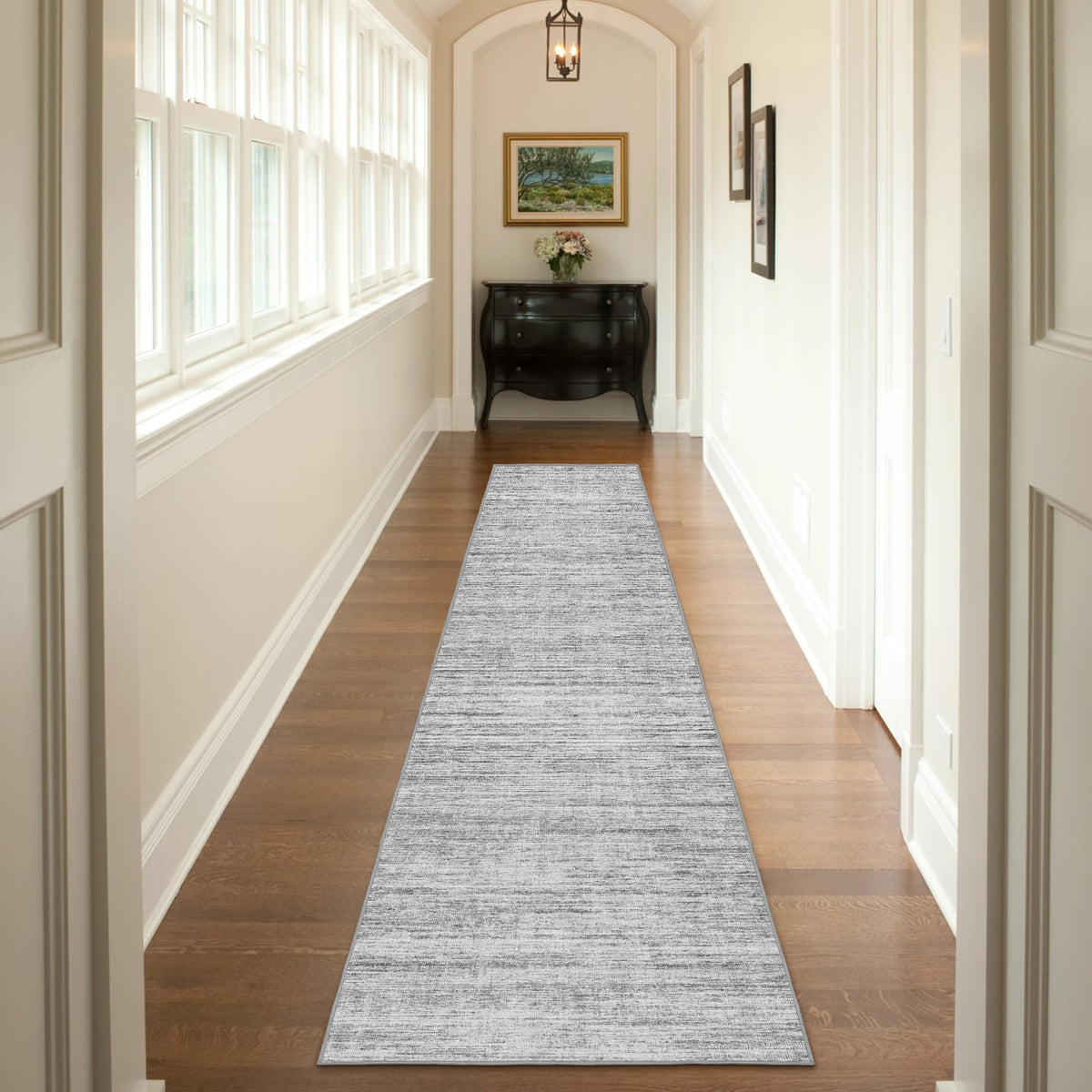 5x7 Area Rugs - Ultra-Thin Washble Rugs,Non-Slip Low Pile Abstract Print Rugs for Living Room,Home Office Decor,Stain Resistant Machine Washable Area Rug