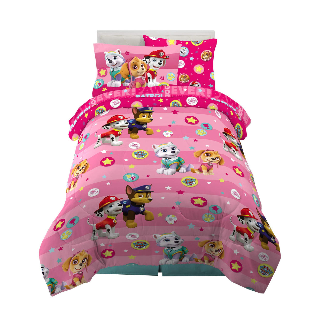 Peppa Pig Kids Bedding Super Soft & Cozy Reversible Microfiber Comforter and Sheet Set with Sham, 5 Piece Twin Size, (Officially Licensed Product) By Franco
