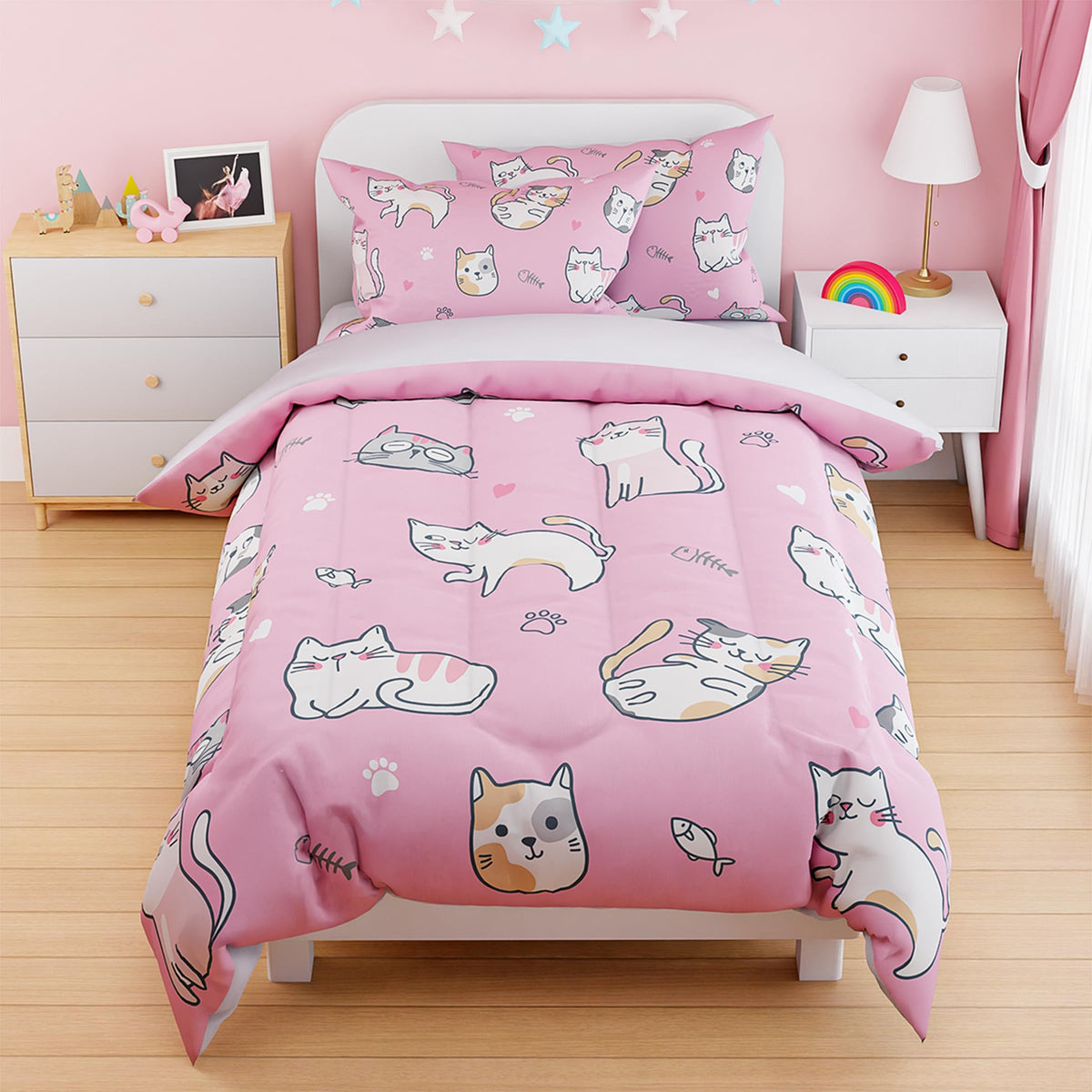 SANDJEST Dinosaur Duvet Cover Sets Full Size for Kids Boys, Incude 1 Polyester Comforter Cover 80x90 Inches and 2 Pillowcases 20x26 Inches, Comforter Not Included, Gift for Christmas Birthday