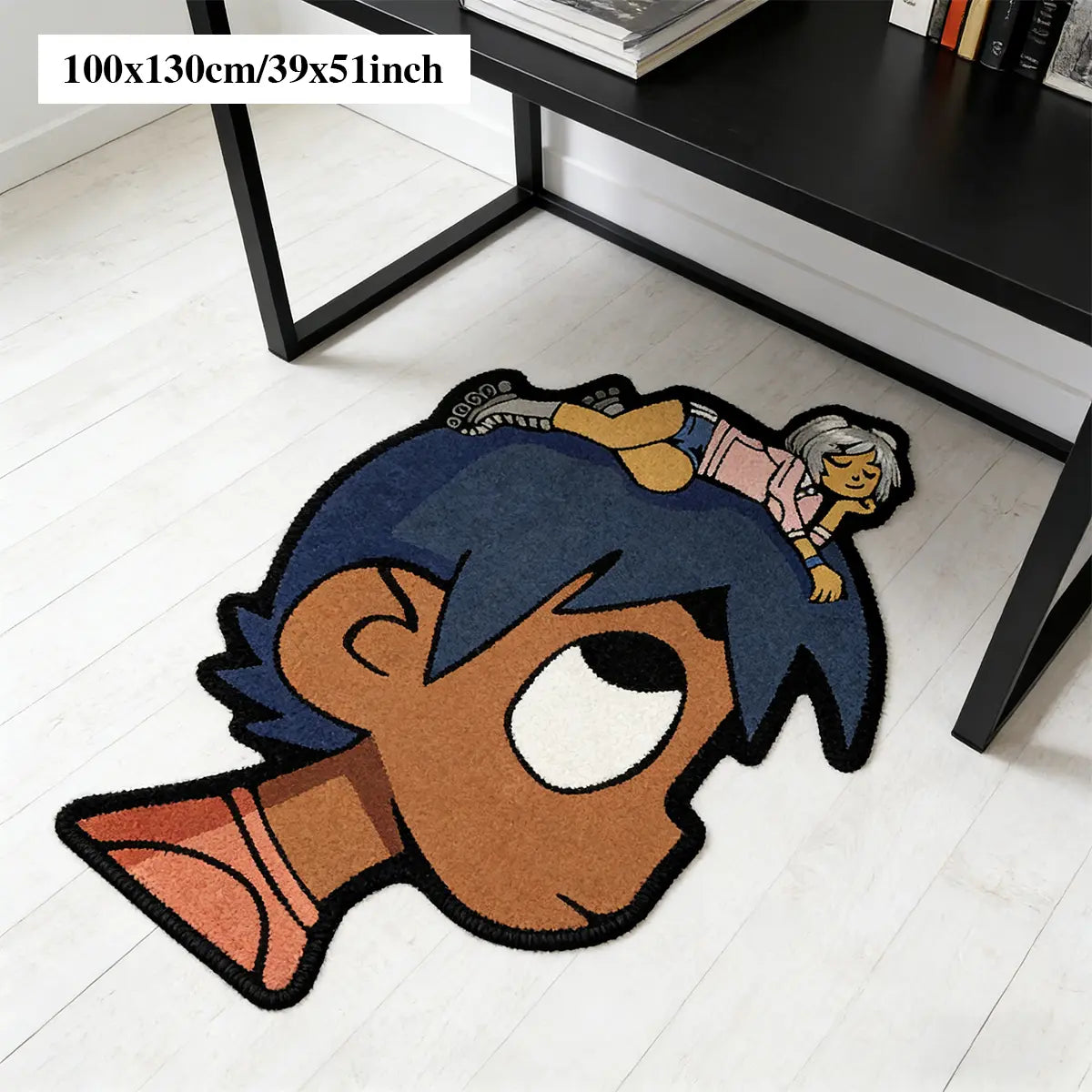 Hip-Hop Style Bedroom Rug, Sheepskin-Like Hallway Carpet, Soft Area Rug, Soft and Comfortable, Fun Design, Home Decor, Perfect for Entryways, Entrance Rug, House Decor Rug