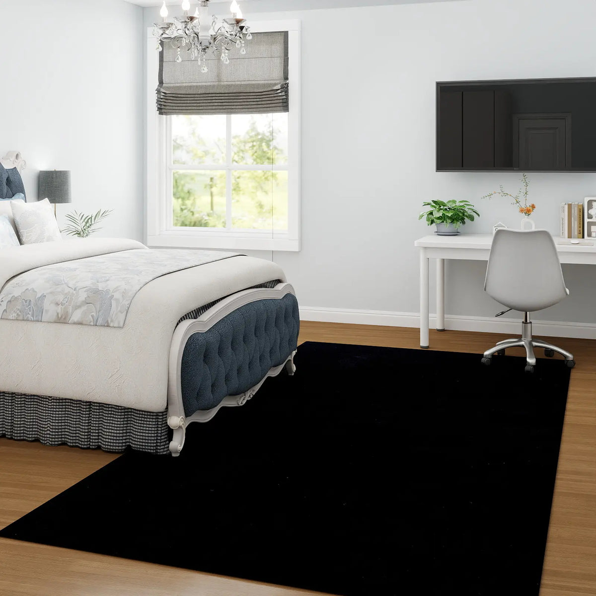 【Moving Season】MUGORN plush rugs for bedroom and living room, upgraded non-slip, thick plush carpet, soft indoor decorative rug, perfect for living room, home accessories, stylish room decor, and apartment essentials (available in various sizes), House