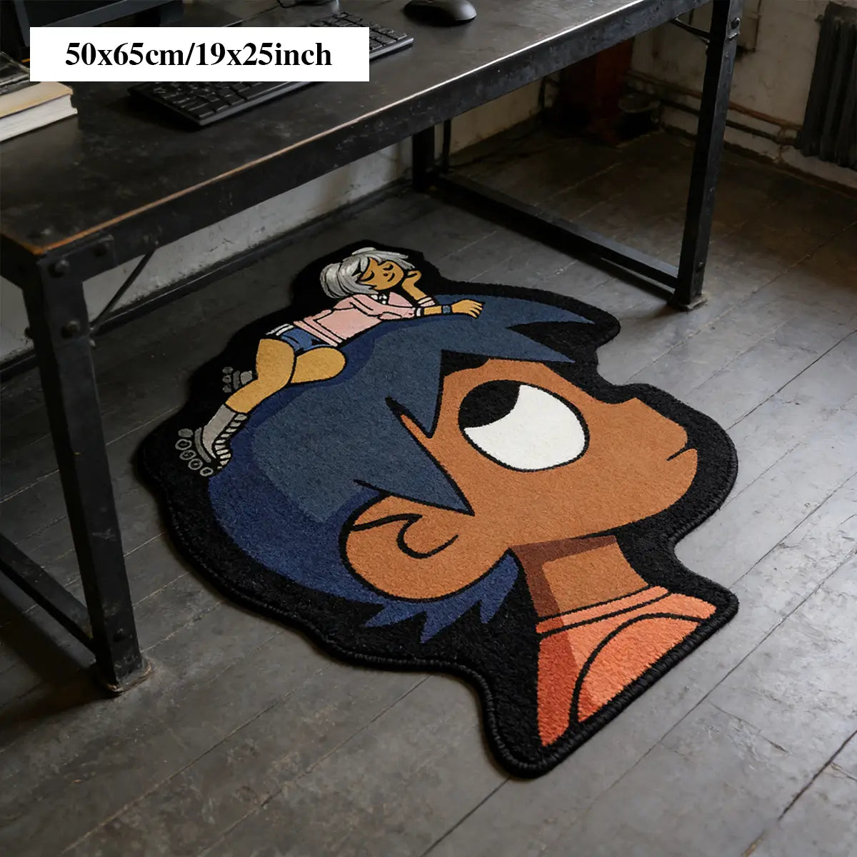Hip-Hop Style Bedroom Rug, Sheepskin-Like Hallway Carpet, Soft Area Rug, Soft and Comfortable, Fun Design, Home Decor, Perfect for Entryways, Entrance Rug, House Decor Rug