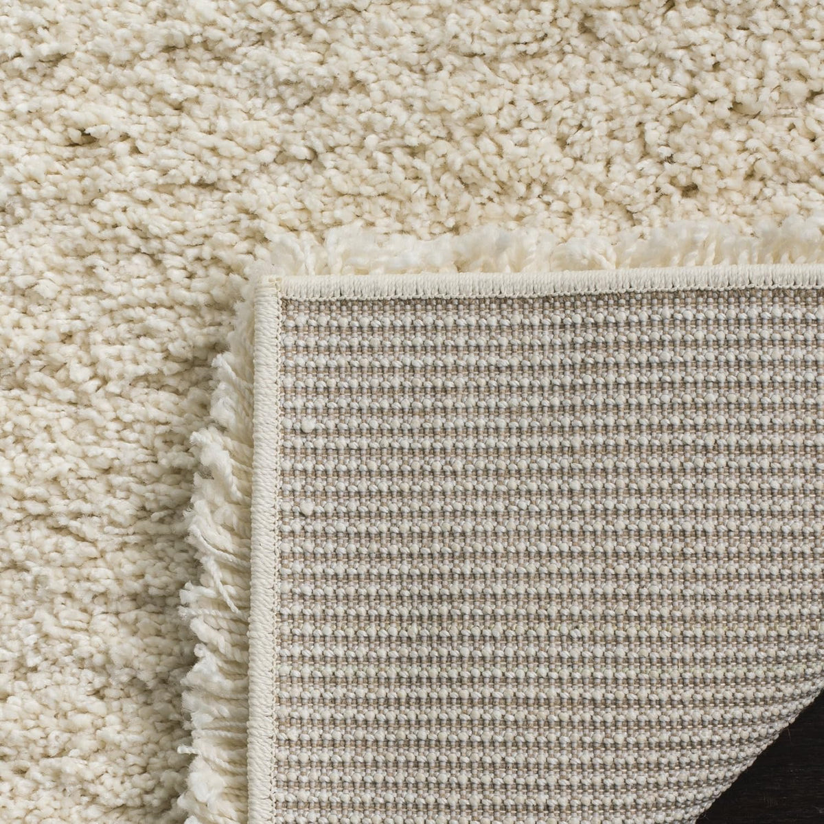 SAFAVIEH Area Rug 4x6 - California Shag Collection - Ivory, Non-Shedding & Easy to Clean, Ultra Plush Thick Pile, Ideal for Living Room, Bedroom, Dining Space (SG151-1212)