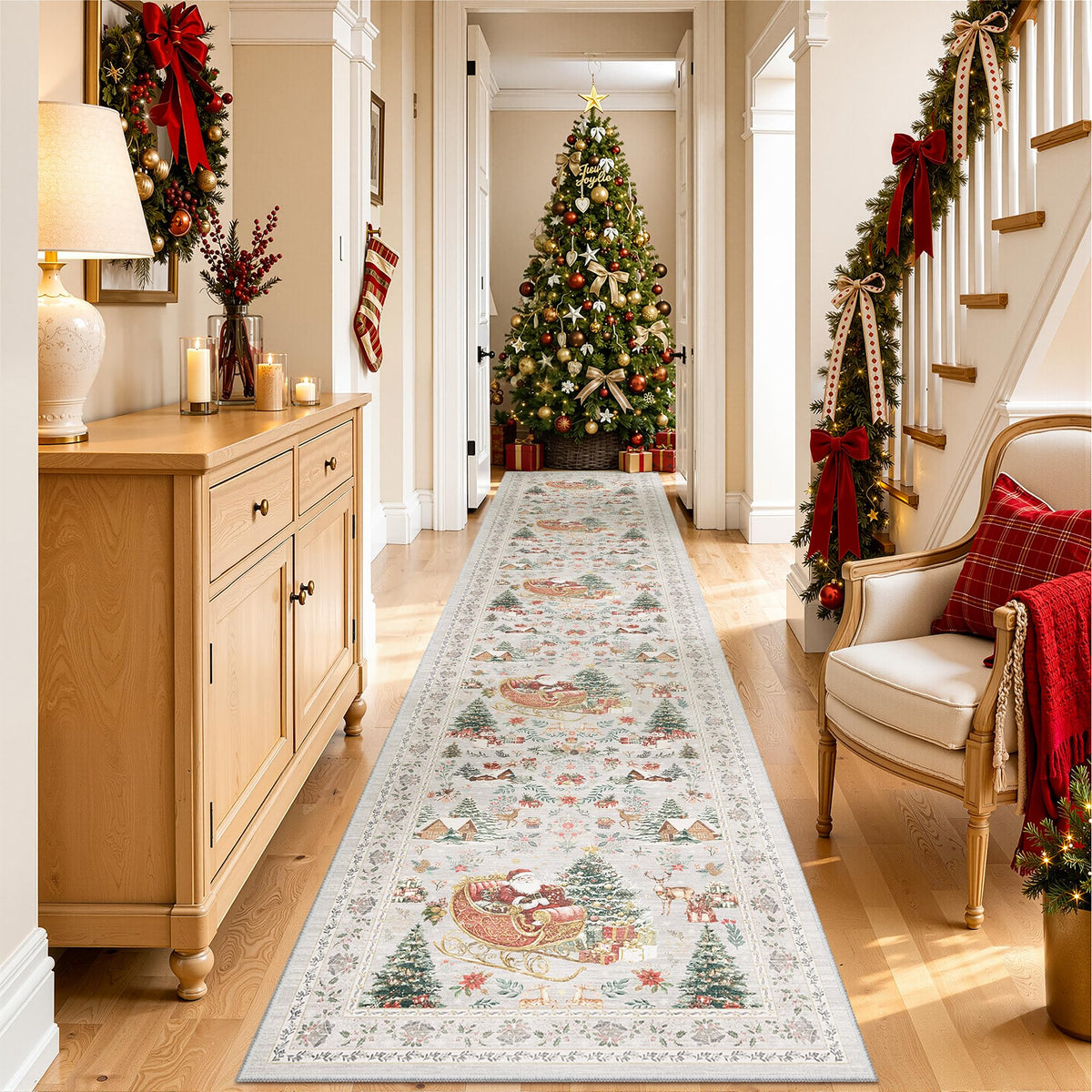 4x6 Area Rugs for Living Room, Non Slip Rugs for Bedroom, Beige