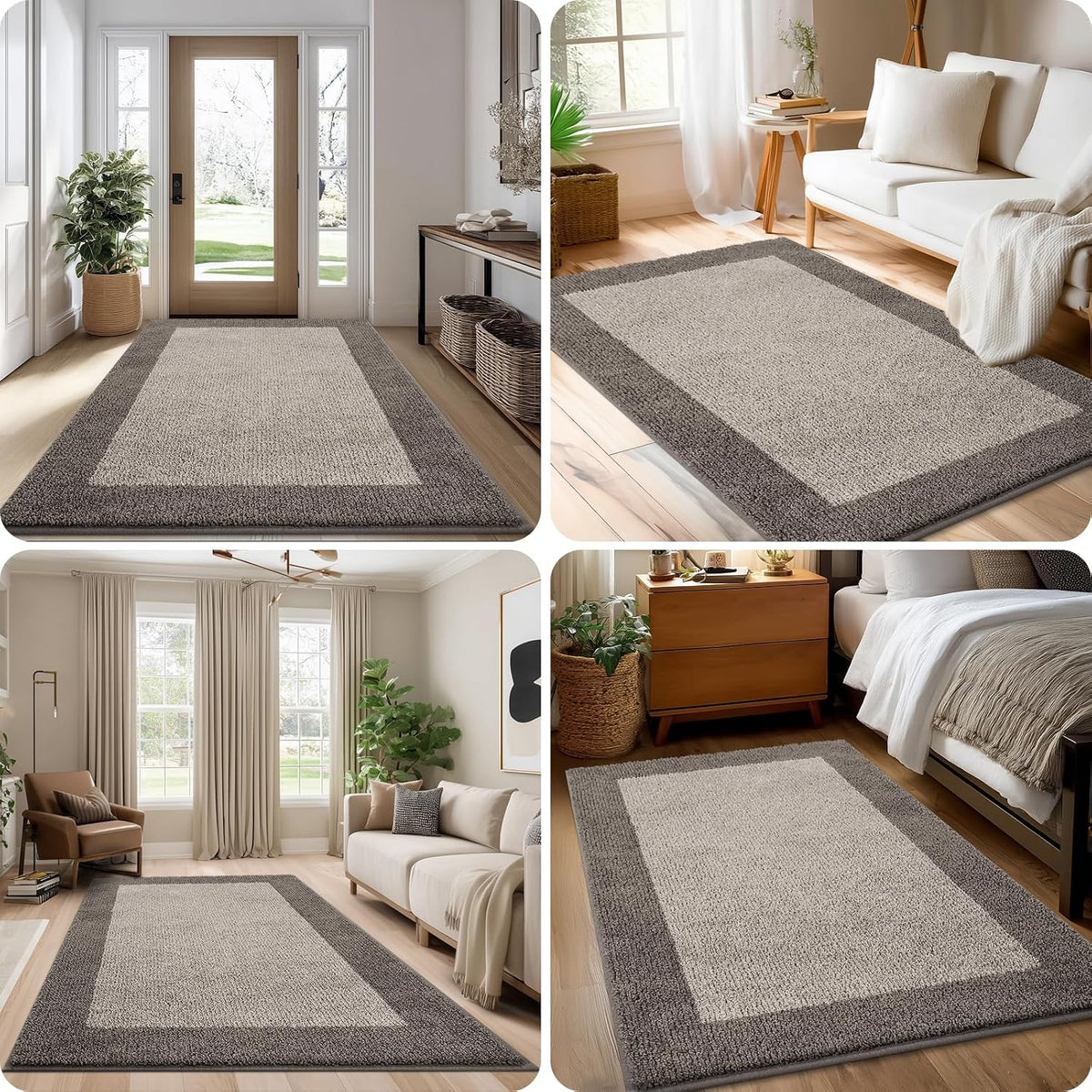 Area Rug 48" x 72", Kitchen Rug for Floor, Bedroom, Roll Packing