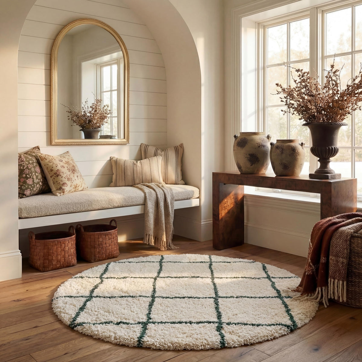 SAFAVIEH Hudson Shag Accent Rug 3'x5', Soft Plush Grey & Beige SGH281J