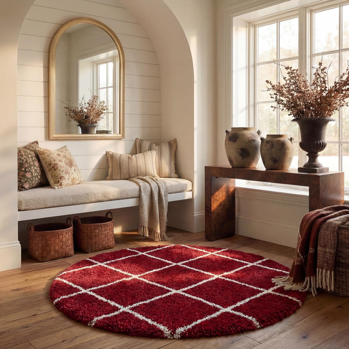 SAFAVIEH Hudson Shag Accent Rug 3'x5', Soft Plush Grey & Beige SGH281J