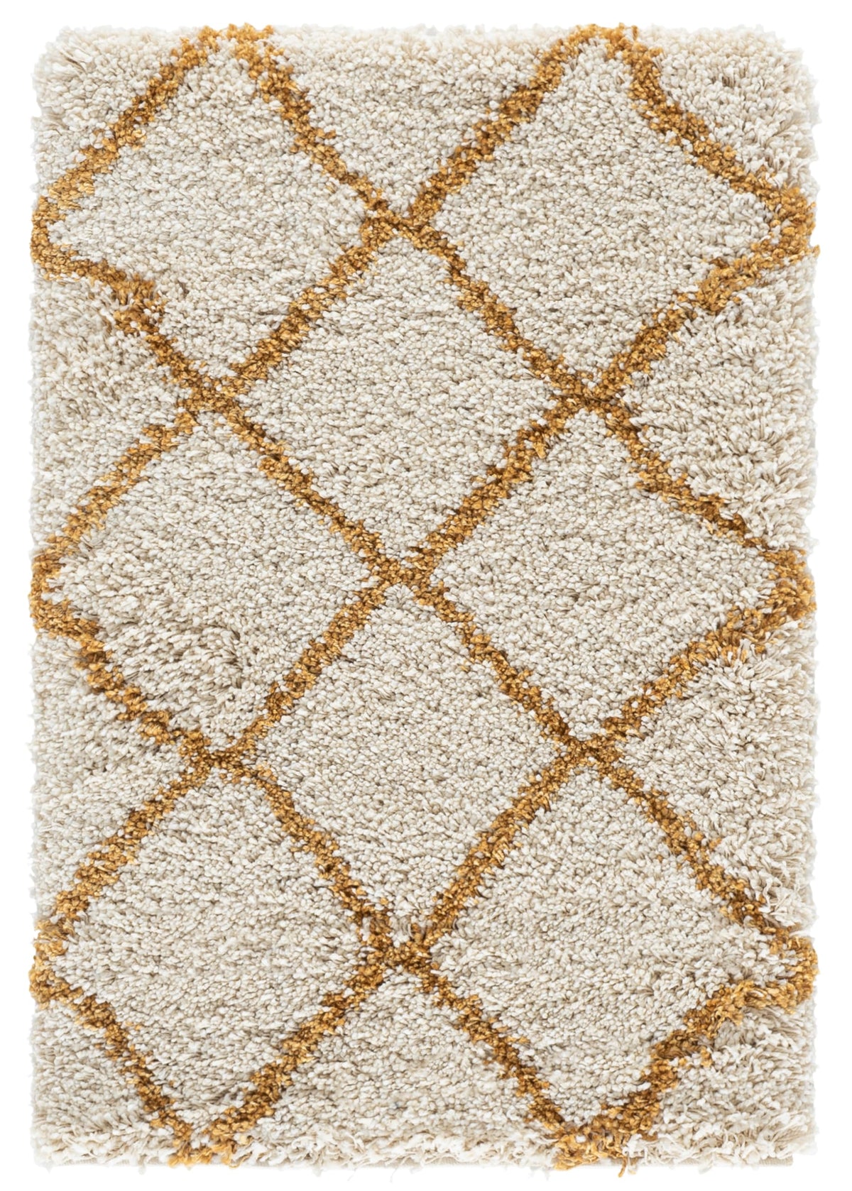 SAFAVIEH Hudson Shag Accent Rug 3'x5', Soft Plush Grey & Beige SGH281J