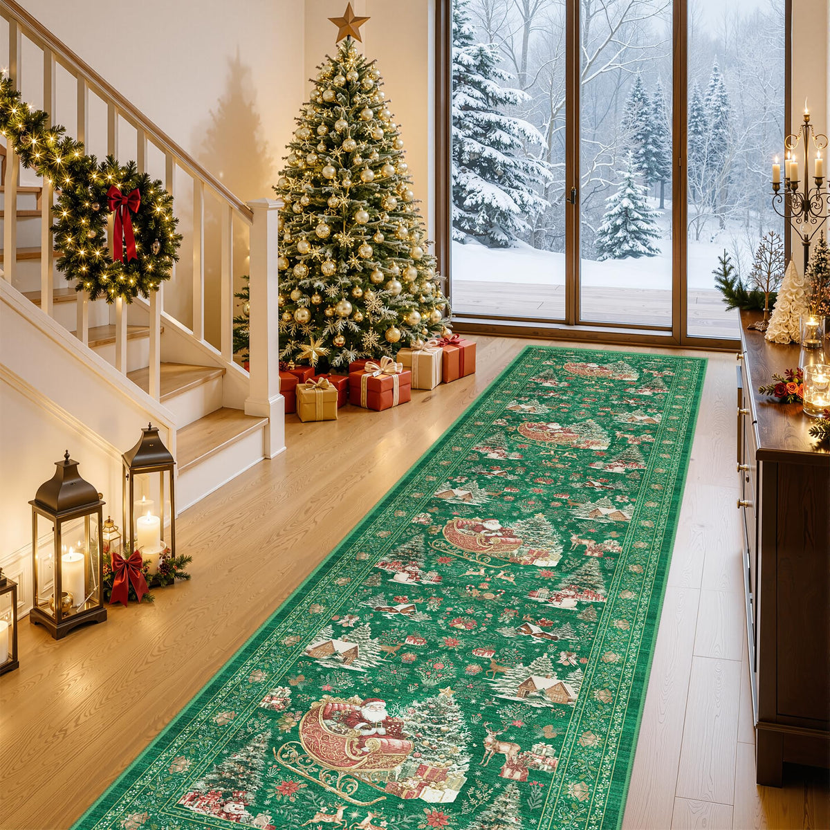 4x6 Area Rugs for Living Room, Non Slip Rugs for Bedroom, Beige