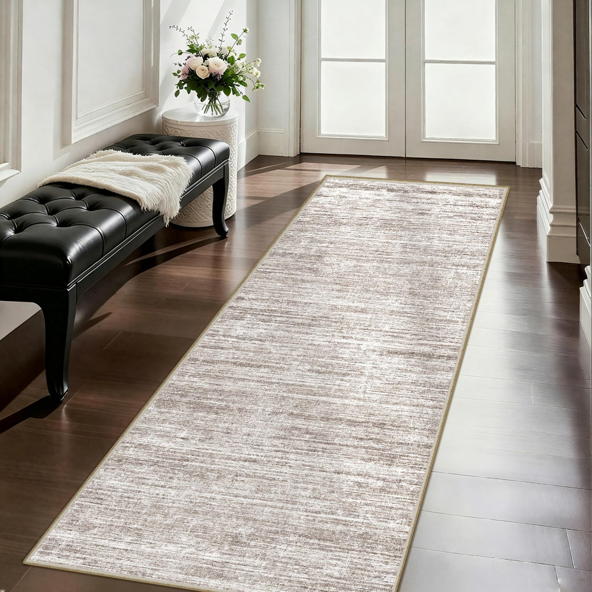 5x7 Area Rugs - Ultra-Thin Washble Rugs,Non-Slip Low Pile Abstract Print Rugs for Living Room,Home Office Decor,Stain Resistant Machine Washable Area Rug
