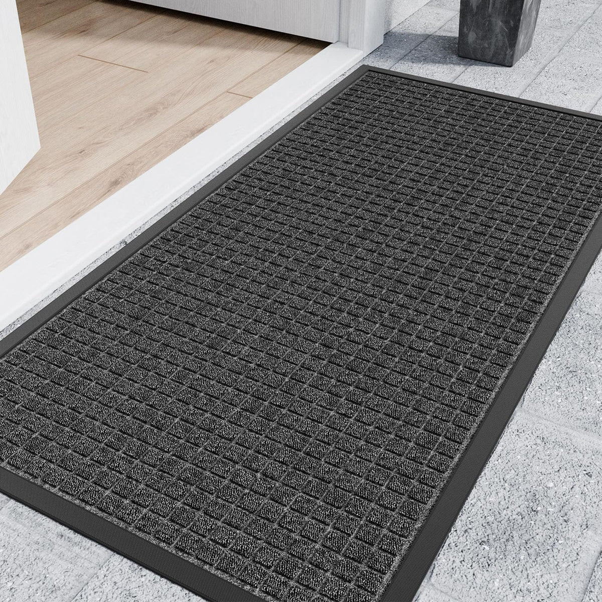 Front Door Mat, 48" x 36" Heavy Duty Indoor Outdoor Doormat