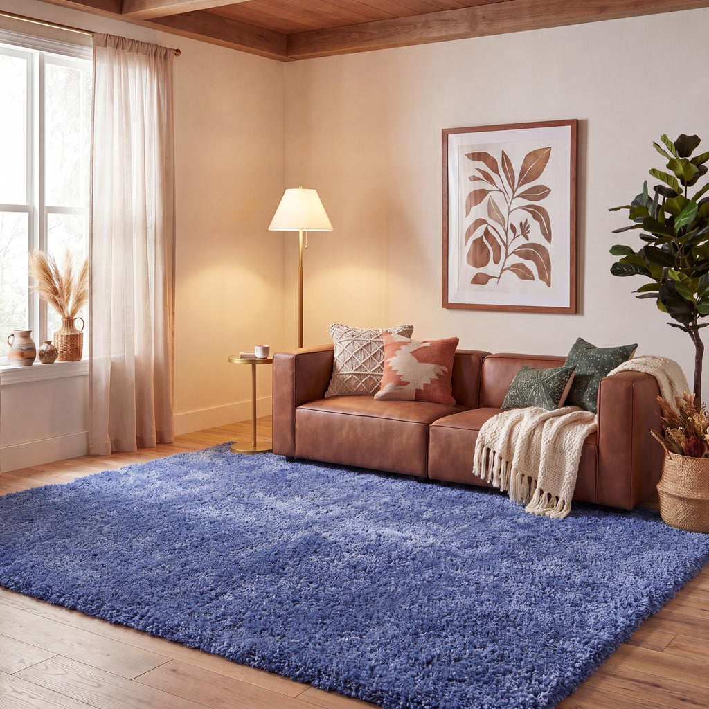 SAFAVIEH Area Rug 4x6 - California Shag Collection - Ivory, Non-Shedding & Easy to Clean, Ultra Plush Thick Pile, Ideal for Living Room, Bedroom, Dining Space (SG151-1212)