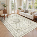 zesthome 5x7 Area Rugs for Living Room,Large Washable Rug,Orange