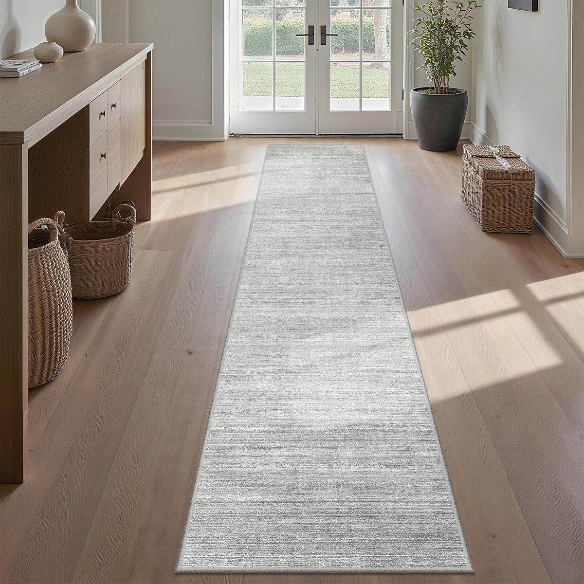 Valenrug Beige 8x10 Area Rugs for Living Room, Large Washable Rug Non Slip