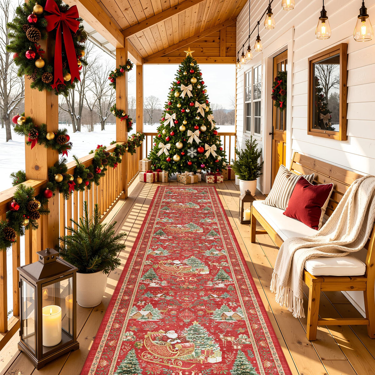 4x6 Area Rugs for Living Room, Non Slip Rugs for Bedroom, Beige