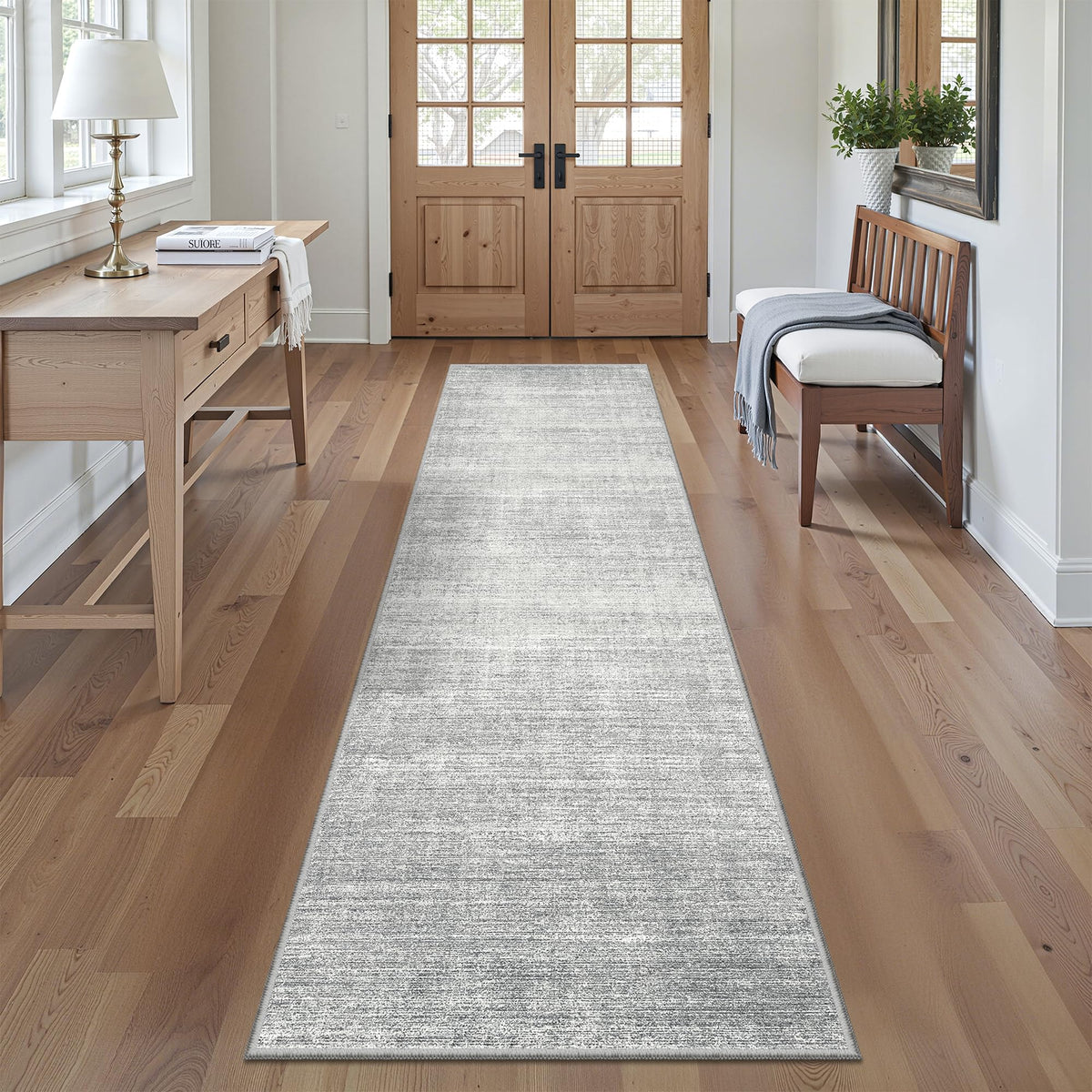 Valenrug Beige 8x10 Area Rugs for Living Room, Large Washable Rug Non Slip