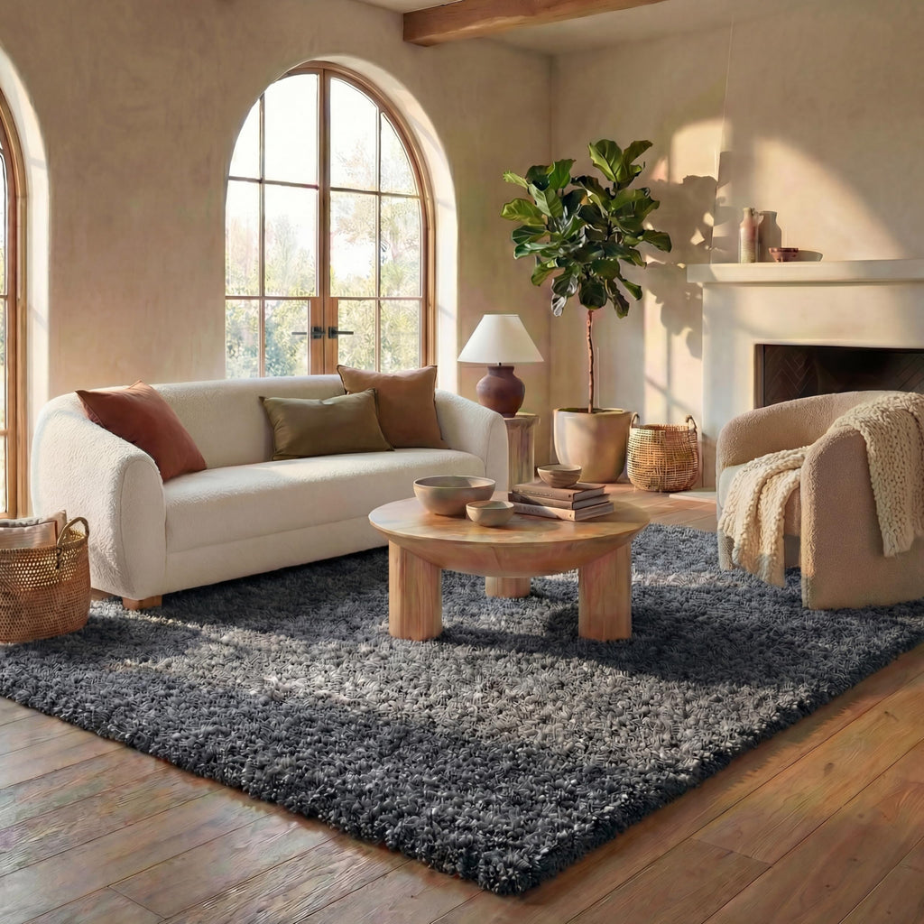 SAFAVIEH Area Rug 4x6 - California Shag Collection - Ivory, Non-Shedding & Easy to Clean, Ultra Plush Thick Pile, Ideal for Living Room, Bedroom, Dining Space (SG151-1212)