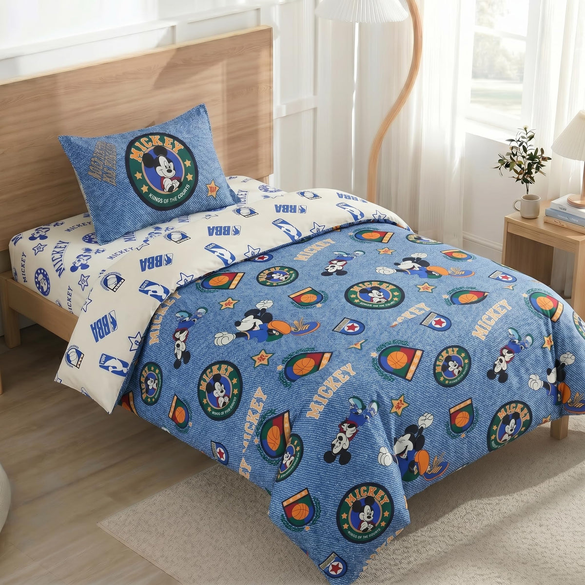 Northwest Disney Pixar Story Twin Comforter Set, Reversible Buzz Lightyear & Woody Design, Ultra Soft Fade Resistant Microfiber Kids Bedding Set, Officially Licensed