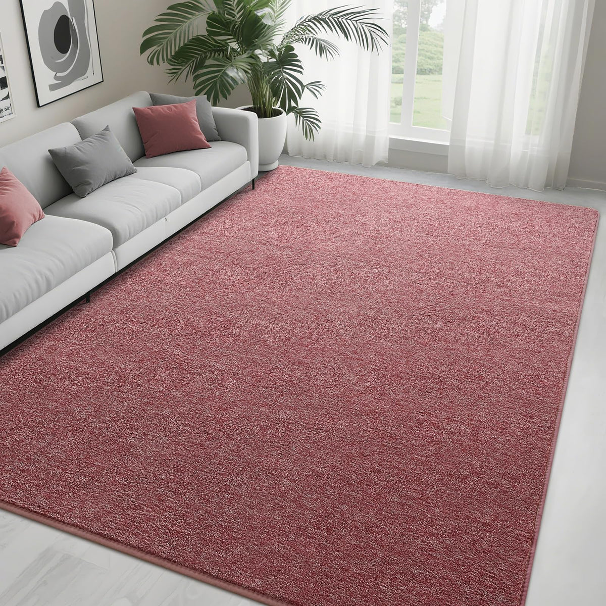 4x6 Grey Area Rug Modern Aesthetic Minimalist