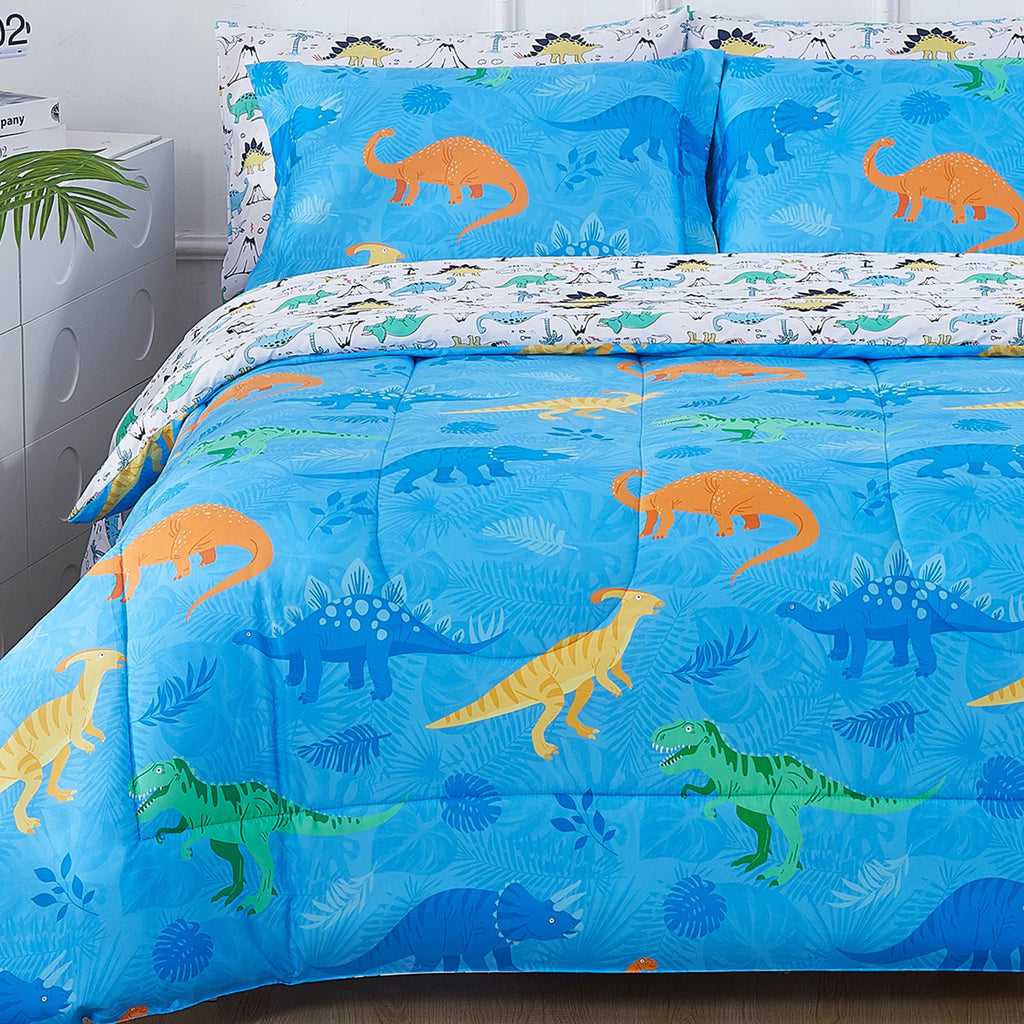 Viviland Kids Twin Bedding Sets, Boys Comforter, White Car