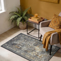Keen Home Design Vintage Washable Entryway Rug, Non-Slip Low Pile, 3x5