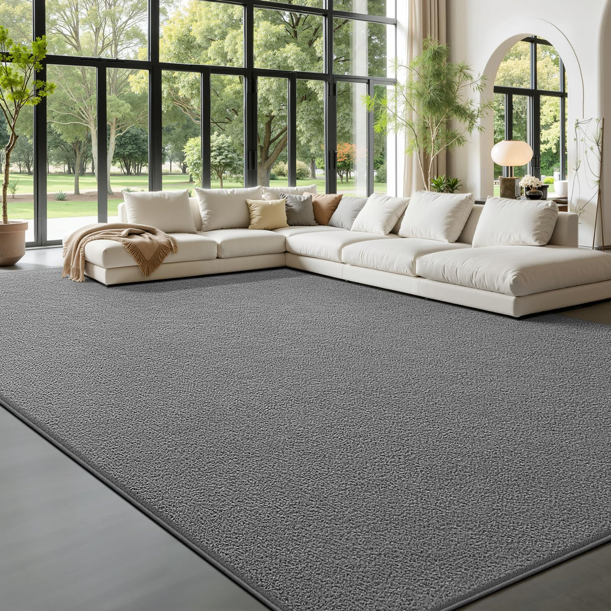 Deerhoo Area Rugs for Living Room Bedroom, 4 x 6 Ft, Navy Blue