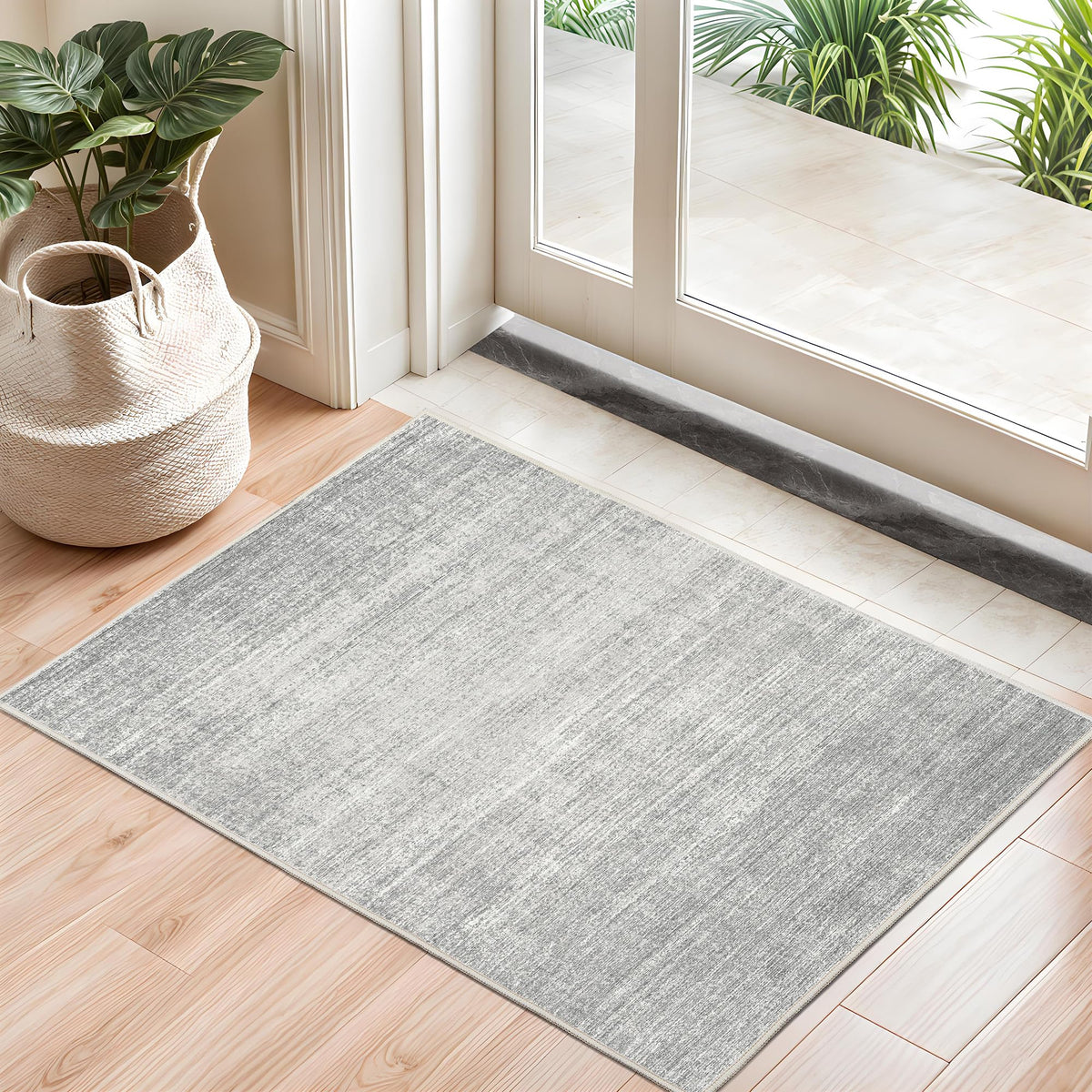 Valenrug Beige 8x10 Area Rugs for Living Room, Large Washable Rug Non Slip