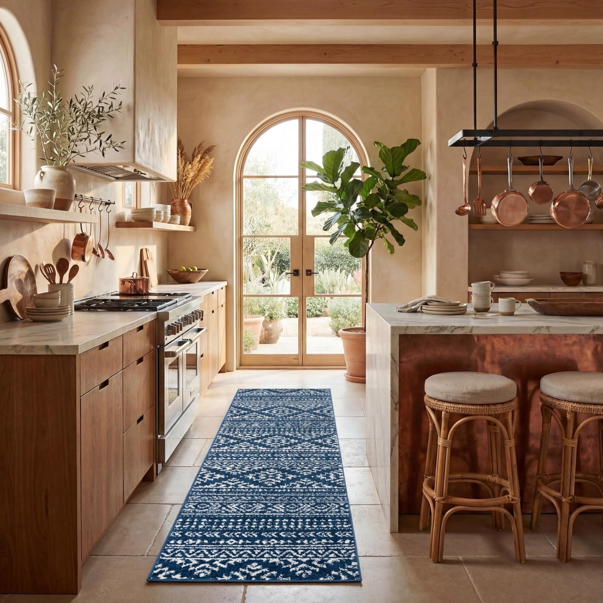 SAFAVIEH Tulum Area Rug 8x10, Large Ivory & Grey TUL272A