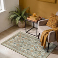 Keen Home Design Vintage Washable Area Rug, Non-Slip Low Pile, 5x7