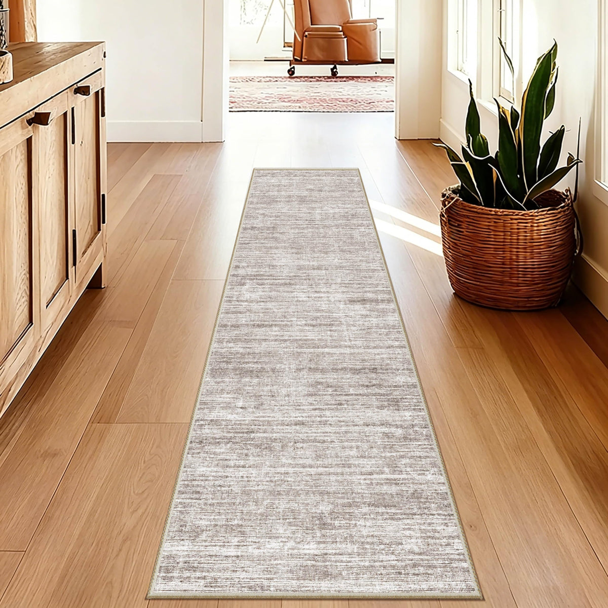 5x7 Area Rugs - Ultra-Thin Washble Rugs,Non-Slip Low Pile Abstract Print Rugs for Living Room,Home Office Decor,Stain Resistant Machine Washable Area Rug