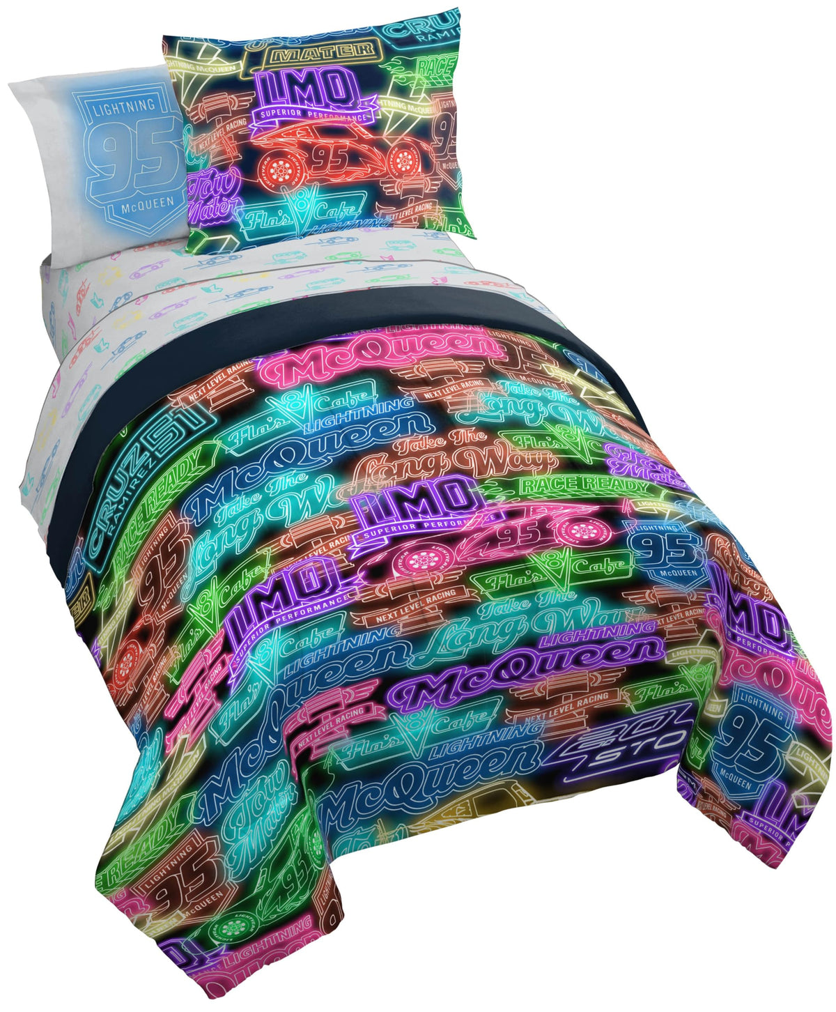 Jay Franco Kids Comforter Set Includes Sheets and Pillow Covers - Soft and Cozy Bed Set for Stylish Room Decor, Official Licensed Bedding, Grey - Toy Story, 7 Piece Full