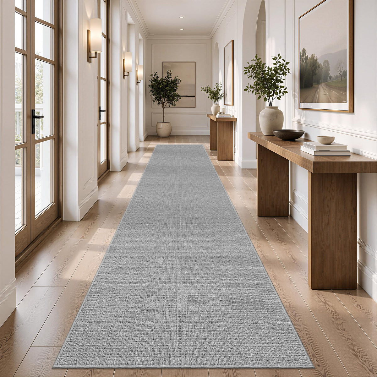 Valenrug Beige 8x10 Area Rugs for Living Room, Large Washable Rug Non Slip