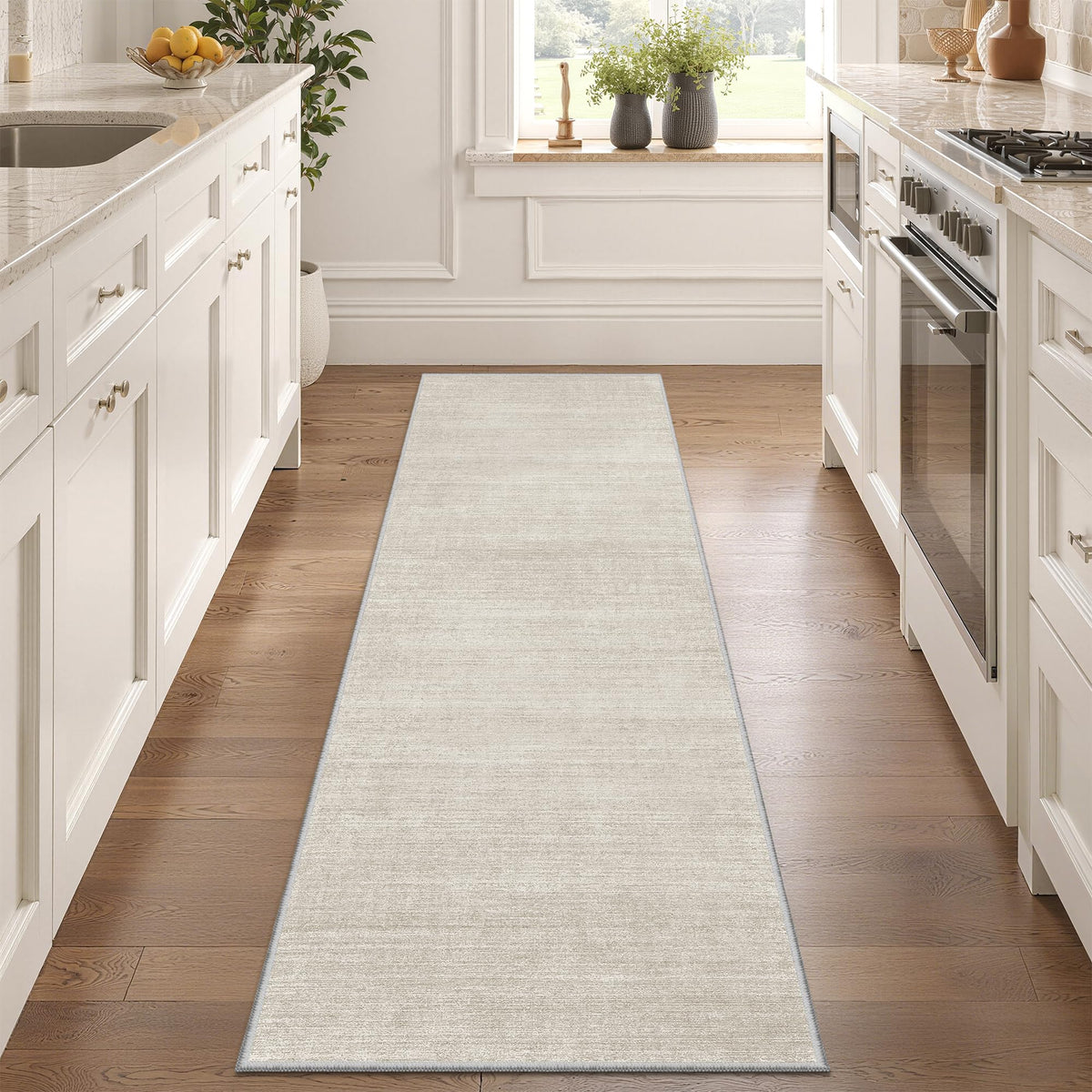 Valenrug Beige 8x10 Area Rugs for Living Room, Large Washable Rug Non Slip