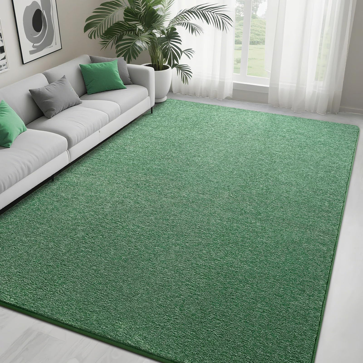 4x6 Grey Area Rug Modern Aesthetic Minimalist