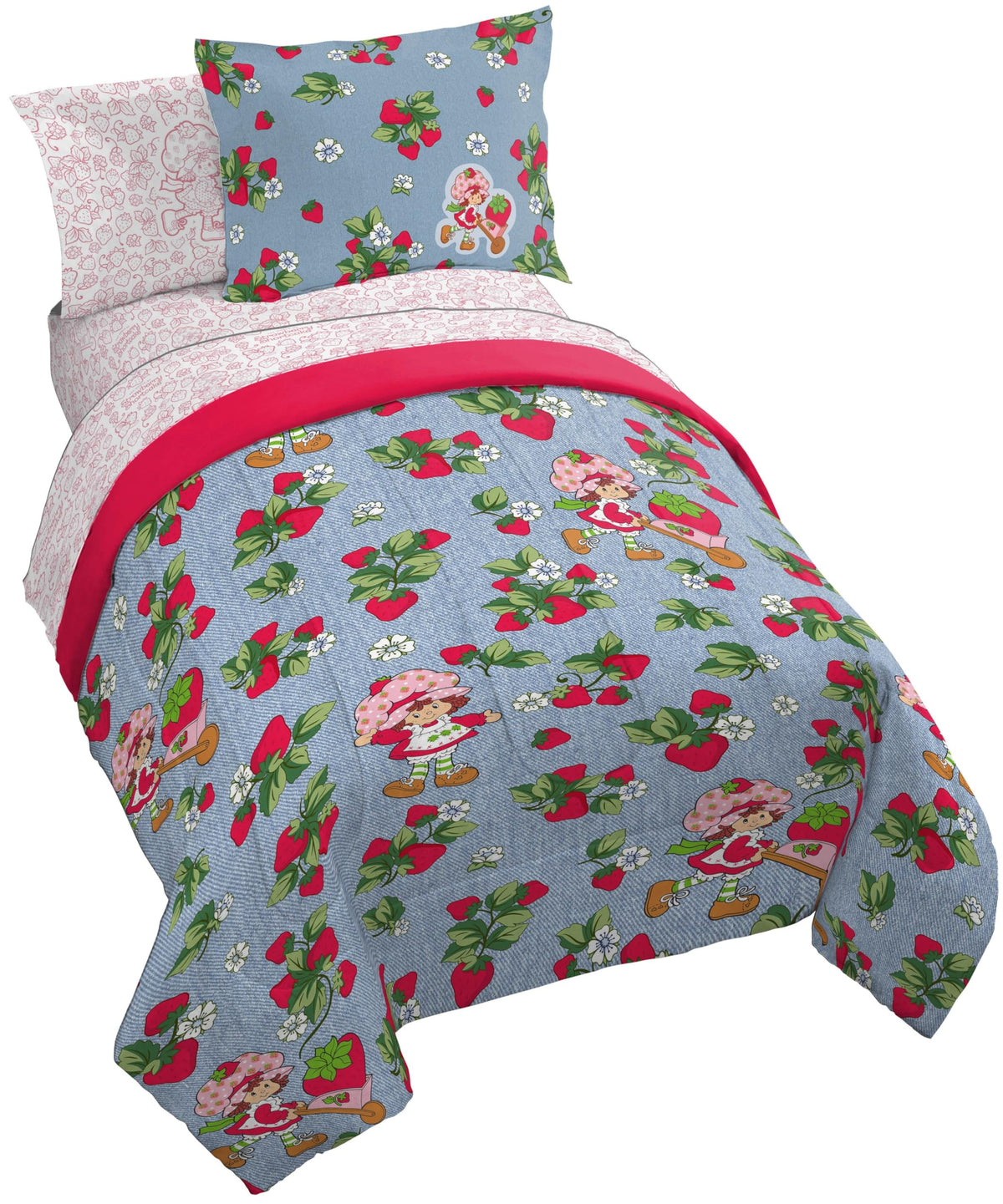 Bluey Bingo Twin Comforter Set 5 Piece Kids Bedding for Girls, Multi