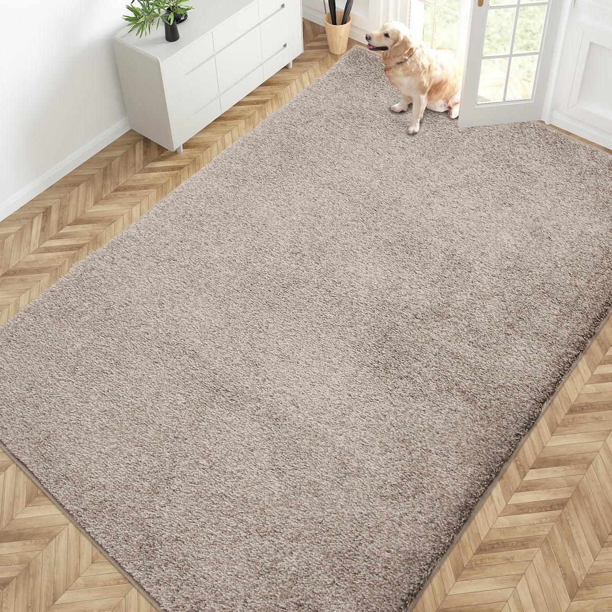 PURRUGS Dirt Trapping Indoor Door Mat, 20" x 31.5", Bluish Grey-Black