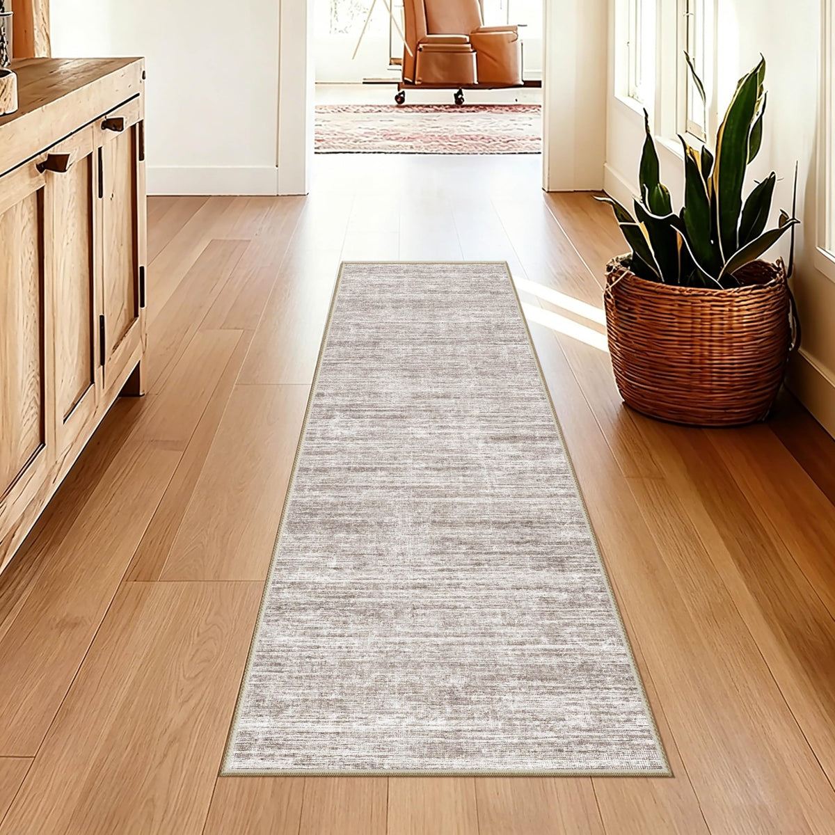 5x7 Area Rugs - Ultra-Thin Washble Rugs,Non-Slip Low Pile Abstract Print Rugs for Living Room,Home Office Decor,Stain Resistant Machine Washable Area Rug