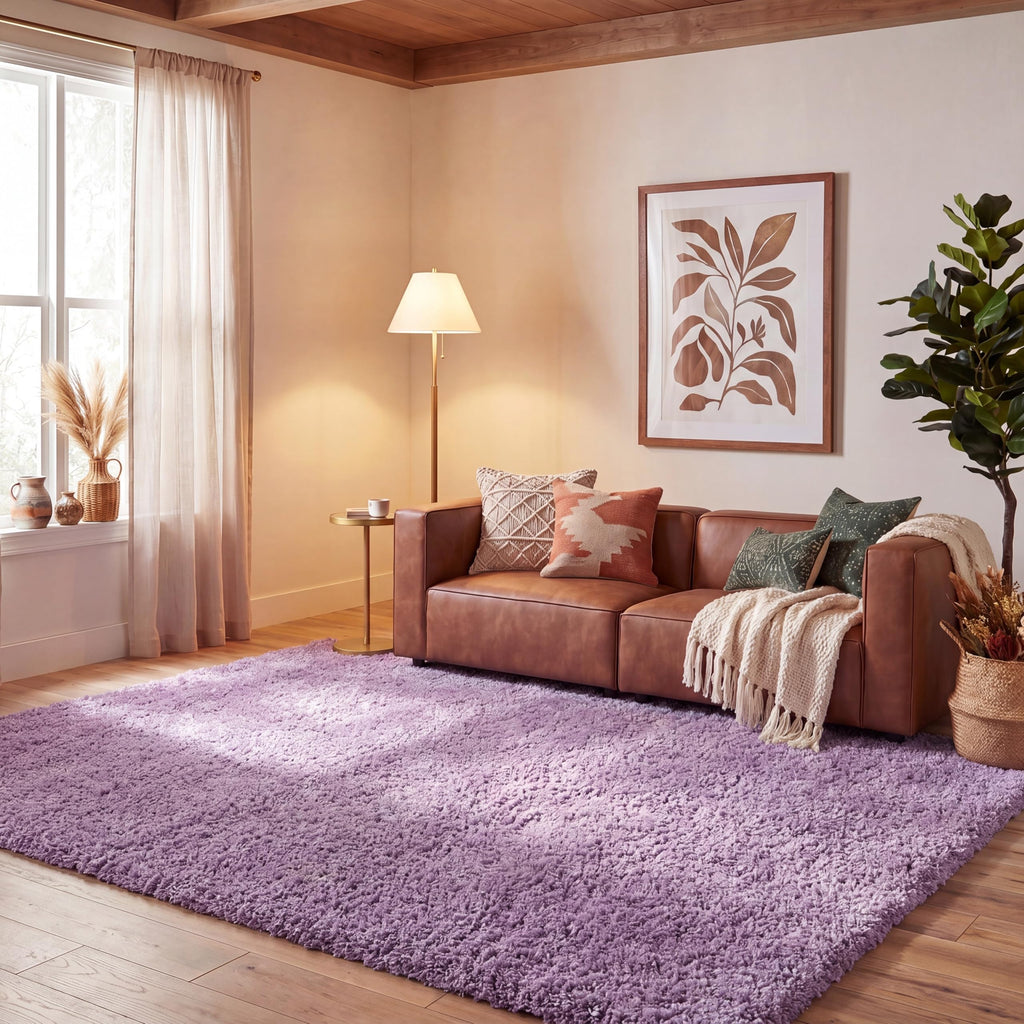 SAFAVIEH Area Rug 4x6 - California Shag Collection - Ivory, Non-Shedding & Easy to Clean, Ultra Plush Thick Pile, Ideal for Living Room, Bedroom, Dining Space (SG151-1212)