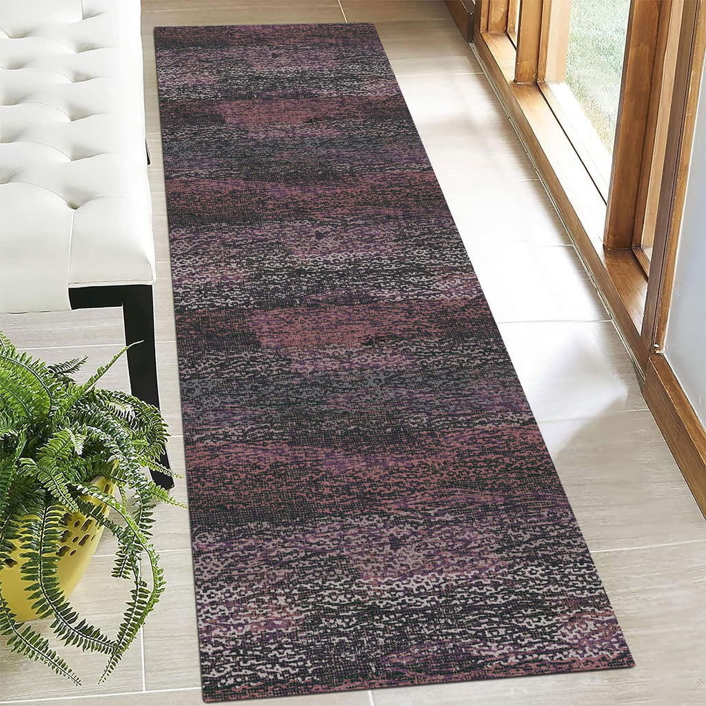 RUGSURE Washable Area Rug - 1/6 Thick - Stain & Water Resistant Non-Slip - Resistant Rug for Living Room, Bedroom, Nursery, Pet & Child Friendly, Vintage Charm Area Rugs (Grey+LightTeal, 3' x 5 ')